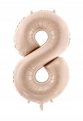 Party Deco Fólia Lufi 8-AS Szám Bézs