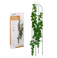 Garden Line Kerti Pergola Oszlopos Fém Virágtartó Állvány Rózsák 190x40cm Horgonyok (ON21GT102)