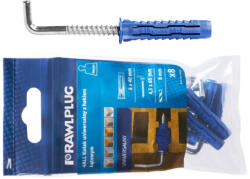 Koelner - Rawlplug 4ALL univerzális nylon dübel 10x50mm derékszögű kampóval 6x75mm ultramid