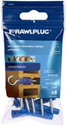 Koelner - Rawlplug 4ALL univerzális nylon dübel 8x40mm kör kampóval 4, 5x80mm ultramid