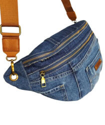 Plazabox Női crossbody farmer oldaltáska kényelmes (en-026-jeans-blue)