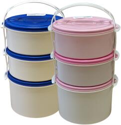  Ételhordó 2+1-es piros színben