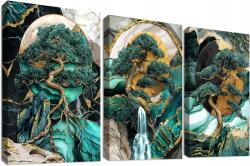  3 db Vászonkép keretben Fa Márvány Hegyek Fák 40x60 cm (skrzynka zbiorcza)