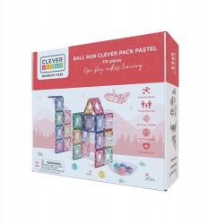  Cleverclixx Mágneses építőkockák Ball Run Clever Pack Pastel 110 db (mp_33800)