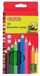 Herlitz Színes ceruza / 10 szín Jumbo lakkozott vastag (10795276)