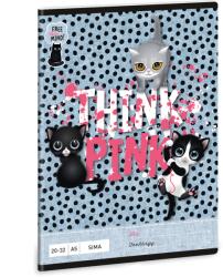 Ars Una Think Pink A/5 sima füzet 20-32 (53612854)