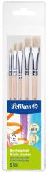 Pelikan Ecset-szett / 5 db natúrfa sörteecset (00701532)