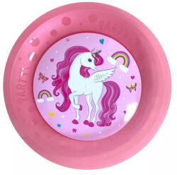  Unikornis Rainbow Colors micro prémium műanyag lapostányér 4 db-os szett 21 cm (PNN96748) - eking