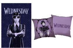  Wednesday polár takaró és párna szett, 2 részes (EKING0417)