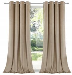 Flying Velúr Függöny Bézs Puha Elegáns Minden Beltéri 140x250P (543Y-2)