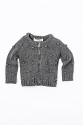 Minoti Cardigan pentru fete cu închidere pe toată lungimea, cu ciucuri - 98/104 | 3/4let