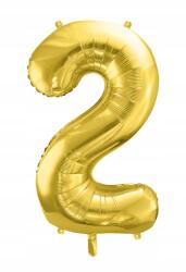 Party Deco Fólia Lufi 2-ES Szám Arany