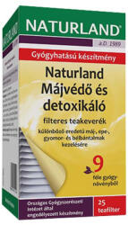 Naturland Naturland Máj és detoxikáló tea - 25db - vegyesbolt