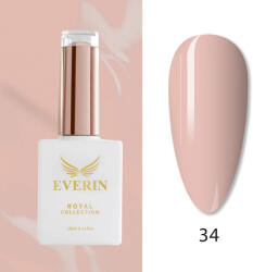 Everin Oja Semipermanentă Everin Royal Collection 10 ml - 34 Royal Pale Nude | Roz Nude Pal (ERC-034)