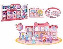  Babaház Figurákkal És Bútorokkal Fény (domek)