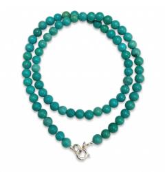  Colier din Turcoaz de Arizona Rotund 5, 5-5, 8 mm Accesorii de Argint 925 - 1 Buc