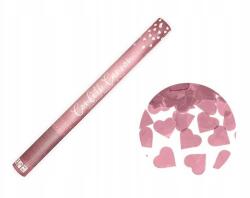Party Deco Szívecskés Tubus Rozé Arany 60CM