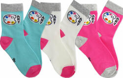 YOCLUB 31-34 Zokni 3PAK mintás pamut zokni Art sündisznó festék Yoclub (3134 ART)