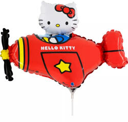  Hello Kitty Airplane Red mini fólia lufi 35 cm (WP) (GBBL650R) - oliviashop