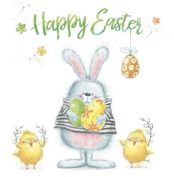  Húsvét Joyful Animals szalvéta 20 db-os 33x33 cm (PKK771018) - oliviashop