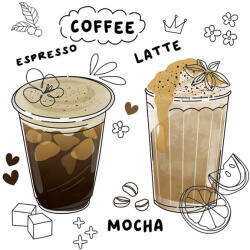  Kávé Styles szalvéta 20 db-os 33x33 cm (PKK772411) - oliviashop