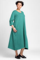 Pierino Rochie lunga A-line din jerseu punto milano, turcoaz Talie unica
