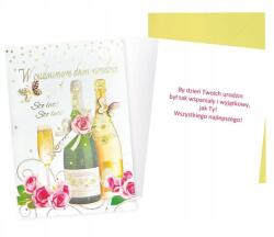 kukartka B6-os Születésnapi Kártya (női, Pezsgő)