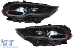 KITT LED Headlights suitable for Ford Mustang VI Facelift (2018-2023) Black Dynamic Turning Lights (HLFMUFL)