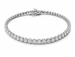 Csillagsor ezüst karkötő - crystal (fix 18 cm) (2026032614)
