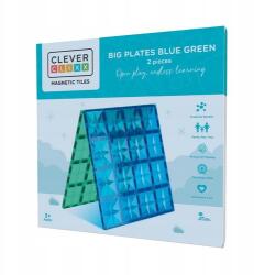  Cleverclixx Mágneses építőkockák Big Plates Blue Green 2 db (mp_33814)