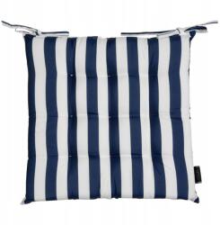 Eurofirany Kerti székpárna GARDEN02 40x40 sötétkék csíkos vízálló (43121324213)