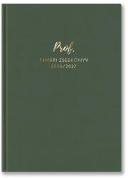 TopTimer Tanári zsebkönyv, 2026/2027 tanév, A5, heti, TOPTIMER, sötét olívazöld (NKTSKU) - onlinepapirbolt