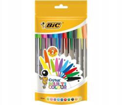 BIC Golyóstoll Cristal Multicolor Pouch 20 Db, Bic (3086123449008JZIELON)
