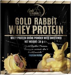 Gold Rabbit Whey Protein - Prémium fehérjepor - Földimogyoró - Banán ízben (34g)