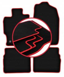 Wielganizator Autószönyegek piros szegéllyel a következő típusokhoz: Mazda 6 II Gh sedan, kombi, liftba