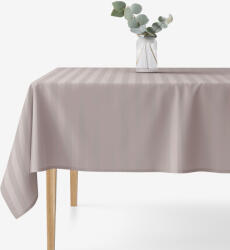 Goldea ünnepi damaszt szögletes terítő - szürkésbarna csíkos 120 x 120 cm