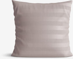 Goldea damaszt párnahuzat - szürkésbarna csíkos 45 x 45 cm