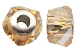 Swarovski BeCharmed Helix Bead- Swarovski gyöngy- Golden Shadow