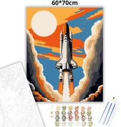  Felszállás - számfestő készlet - 60×70 cm (Keretre feszítve)