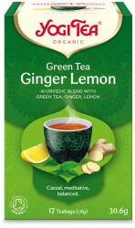YOGI TEA Yogi Tea Zöld tea gyömbércitrom - bio - 17db - delfinbuvar