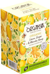  Organsia Organsia Citrom Gyömbér Manuka méz tea - bio - 18db - delfinbuvar