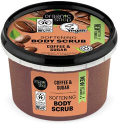 Organic Shop Organic Shop Softening testradír kávéval és cukorral - 250ml - delfinbuvar