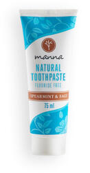 Manna Manna Fluoridmentes fogkrém fodormentával és zsályával - 75ml - delfinbuvar