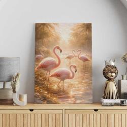 Art Gift Decor Картина от канава - Розови фламинго
