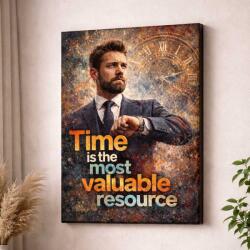 Art Gift Decor Мотивираща картина от канава - Time is