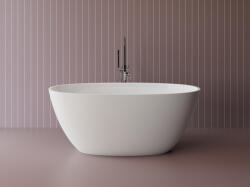 Foglia Cada freestanding ovala, compozit alb mat, interior lucios, 149.9x76.2x61 cm Foglia Monaco (637752151003)