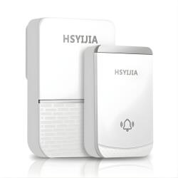  Sonerie Wireless, Flippy, Rezistenta la Stropi, Kit cu 2 Receptoare, 38 Melodii, 4 Niveluri Volum, 85 dB, raza 260 m, 9 x 5, 6 x 18, 5 cm, Alb/Argintiu (165344)
