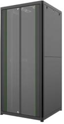 Mirsan Dulap rack 19" 36U 800x1750x800mm negru asamblat, incarcare statica 1000kg, usa aluminiu/sticla, Mirsan MR. HD. GTN36U88.01 (CABF-36U-MRHDGTN36U8801-MRS)