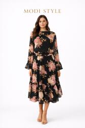 Modi style Rochie cu imprimeu floral-XXL