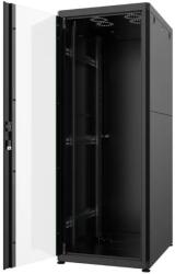 Mirsan Dulap rack 19" 32U 600x1573x800mm negru asamblat, incarcare statica 1000kg, usa aluminiu/sticla, Mirsan MR. HD. GTN32U68.01 (CABF-32U-MRHDGTN32U6801-MRS)